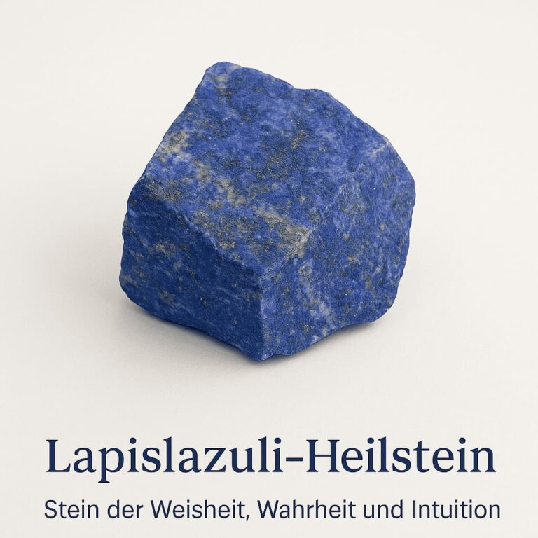 Tiefblauer Lapislazuli-Rohstein mit goldenen Pyrit-Einschlüssen – Symbol für Erkenntnis, Selbstausdruck und geistige Wahrheit
